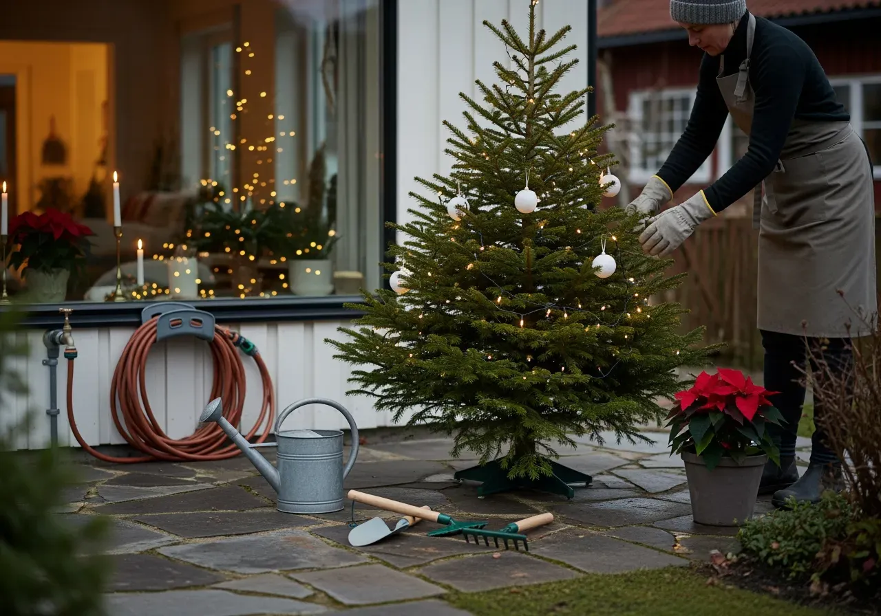 Vattensmart bevattning i trädgård