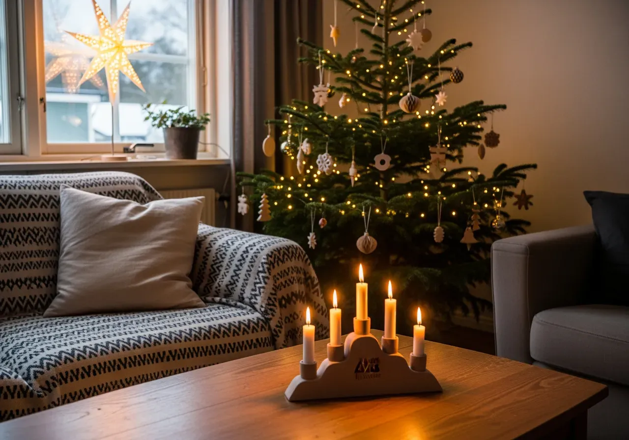Välja julgransfot andrasortering hemma