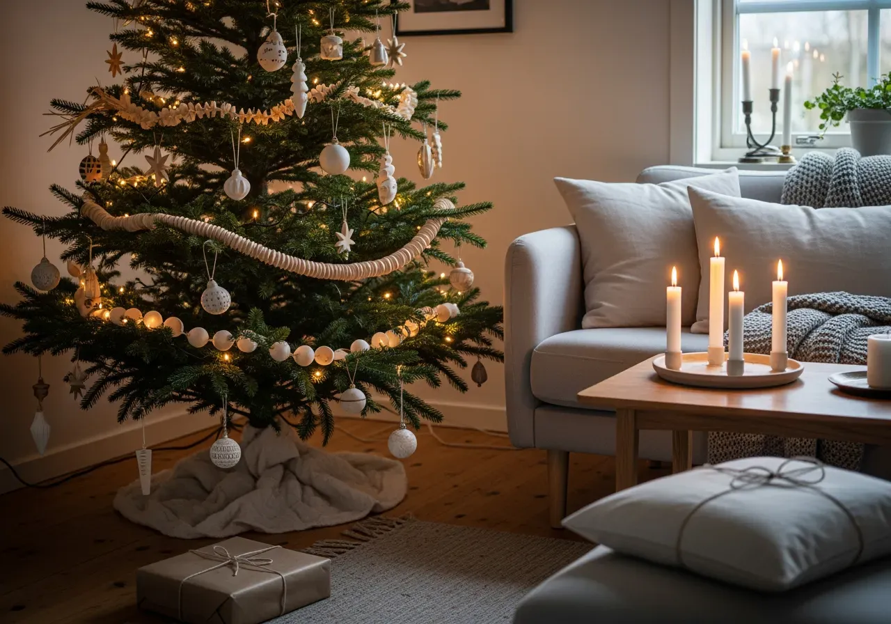 Julgransfot Star andrasortering i metall