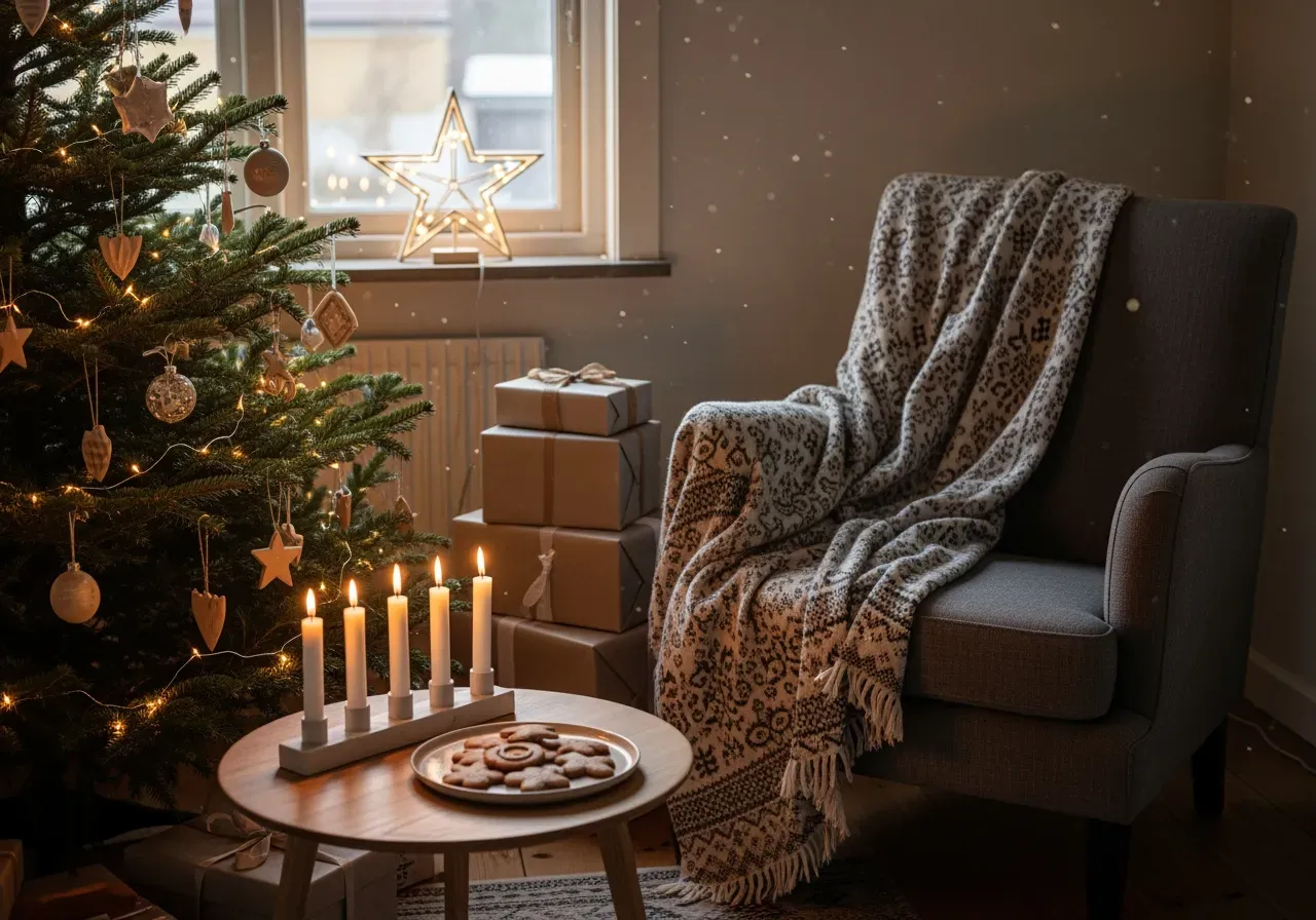 Glitter i julgranen steg för steg